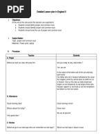Grade 3 Lesson Plan: Nouns Focus | PDF | Noun | Lesson Plan