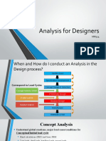 Analysis For Designers