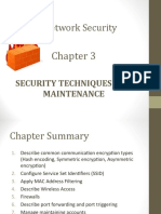 Network Security: Security Techniques and Maintenance