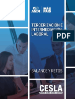 Tercerización e intermediación laboral balance y retos Colombia CESLA.pdf