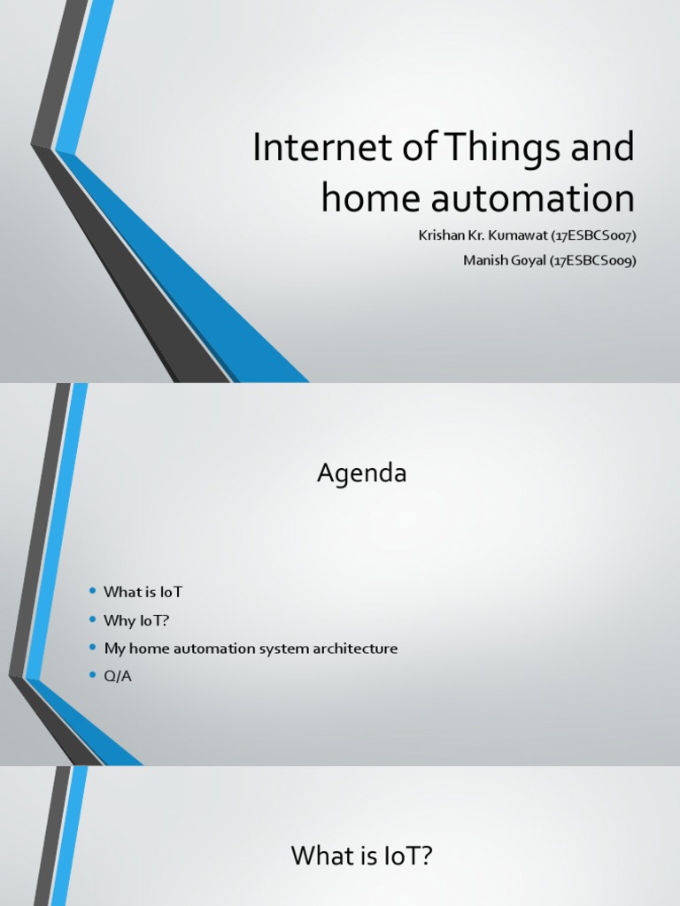 IoT Home Automation System Overview | PDF | Home Automation | Internet ...
