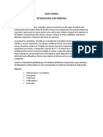 Caso Clínico Intoxicación Con Morfina