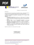 Carta Terminacion Contrato Inmobiliaria