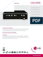 Gsa-E40L: 18X External Super Multi DVD Rewriter