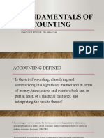 Fundamentals of Accounting: Rhad Vic F Estoque, Cpa, Mba, Cma