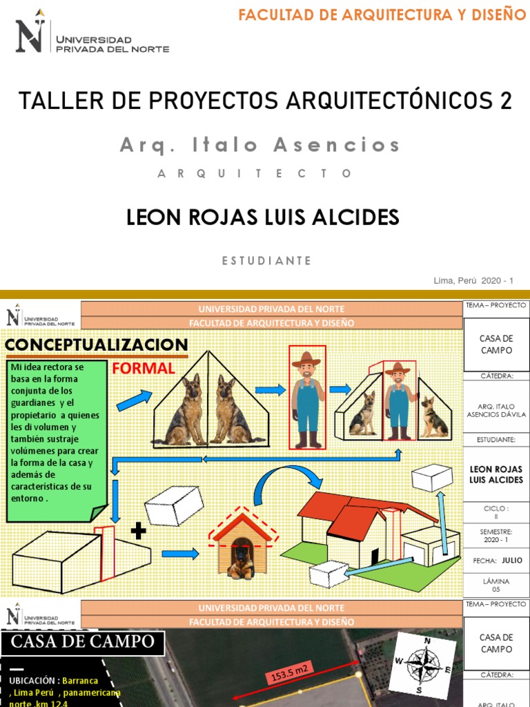 Concepto - Zonificacion Casa de Campo U4 - LEON ROJAS LUIS ALCIDES PDF ...
