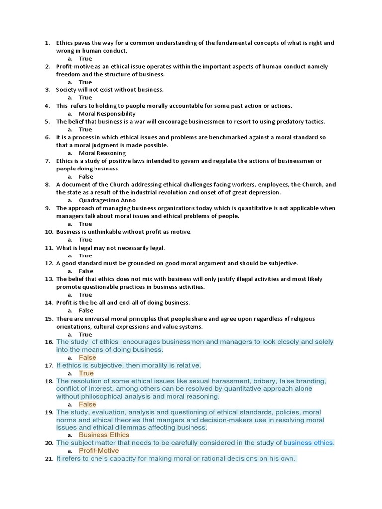 Understanding Business Ethics Principles | PDF | Good And Evil | Morality
