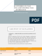 Case Studies On Tax Planning and Double Tax