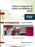 Sistema Integrado de Bibliotecas - SIGB