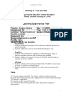 Learning Experience Plan