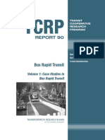 Report 90: Volume 1: Case Studies in Bus Rapid Transit