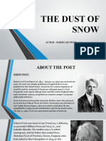 The Dust of Snow: Author - Robert Lee Frost