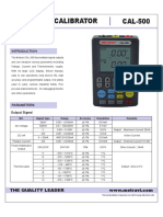 Calibrator Cal-500 Single Page PDF