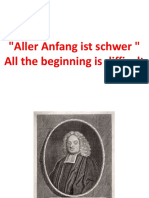 "Aller Anfang Ist Schwer " All The Beginning Is Difficult