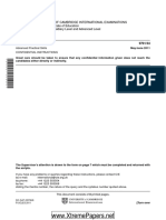 University of Cambridge International Examinations General Certificate of Education Advanced Subsidiary Level and Advanced Level