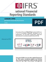 Lesson 5 Ifrs: (International Financial Reporting Standards)