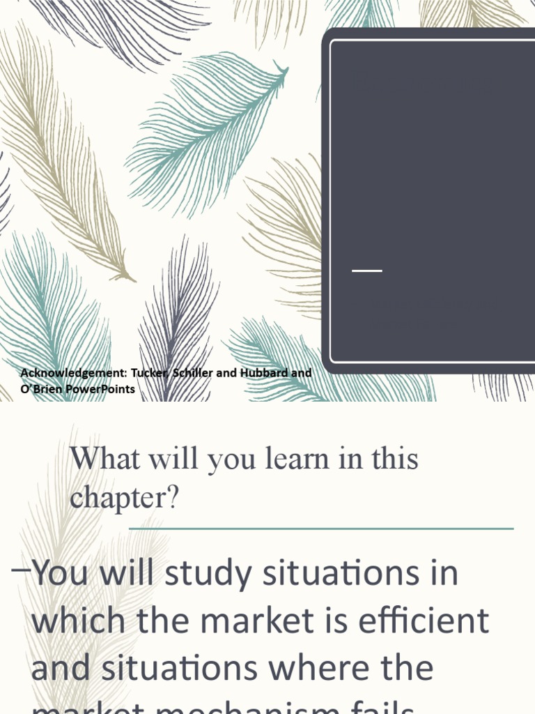 Market Efficiency And Market Failure Pdf Externality Price Controls