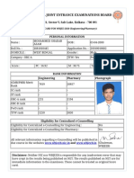 West Bengal Joint Entrance Examinations Board: AQ 13/1, Sector-V, Salt Lake, Kolkata - 700 091