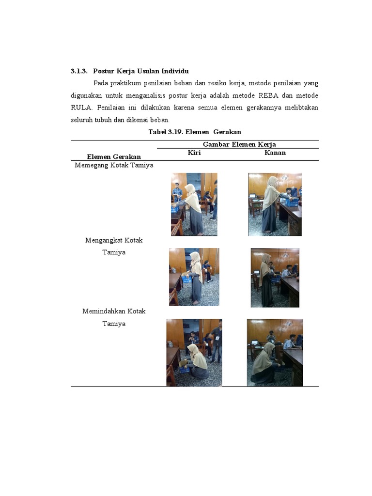 Analisis Postur Kerja: Metode REBA & RULA | PDF