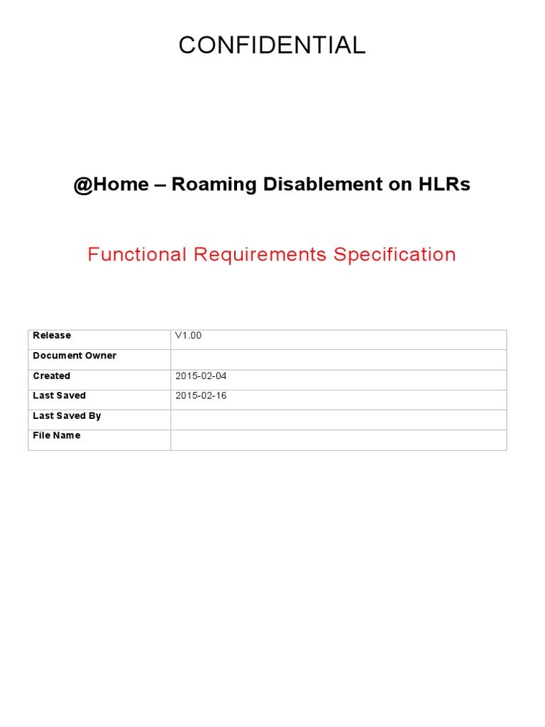 HLR Interface - CFU | PDF | Roaming | Mobile App
