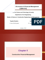 Chapter 5 - Construction Financial Management