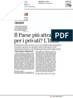 Il Paese Più Attrattivo Per I Privati? L'Italia - Il Corriere Della Sera Del 23 Novembre 2020