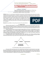 Exergy analysis back pressure turbine