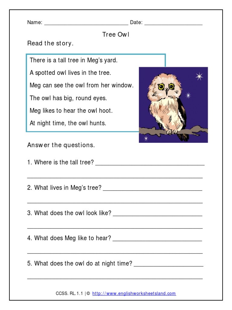 Reading Comprehension for Kids | PDF