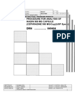 Analysis of Wadin 500mg Capsule SOP