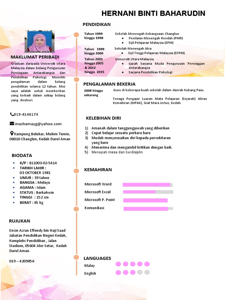 Resume Baru Pdf