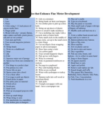 Activities That Enhance Fine Motor Development (Maths)