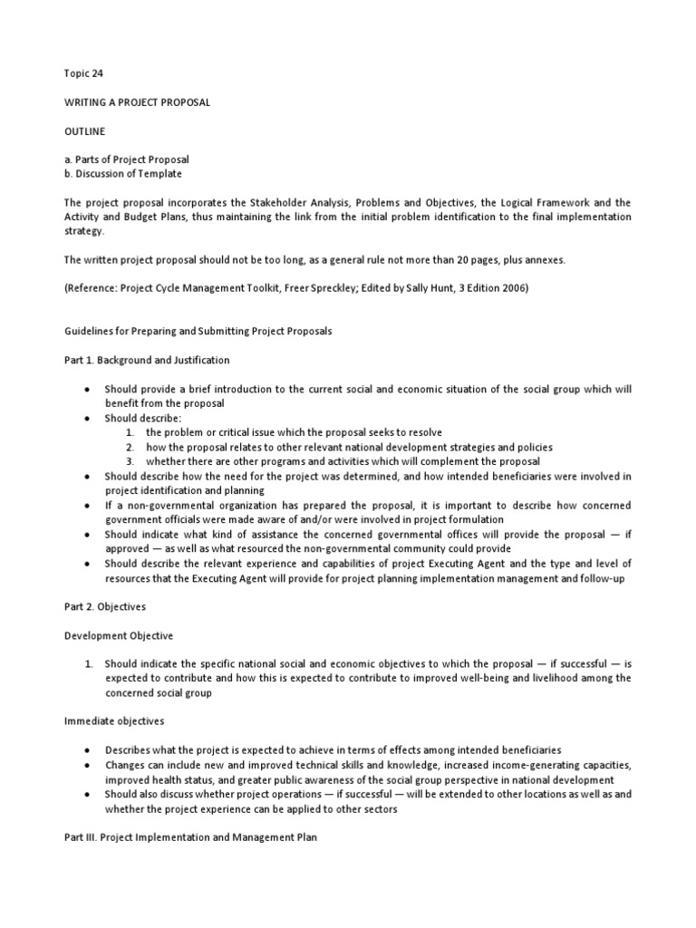 Project Proposal Writing and Evaluation Guide | PDF | Monitoring And ...