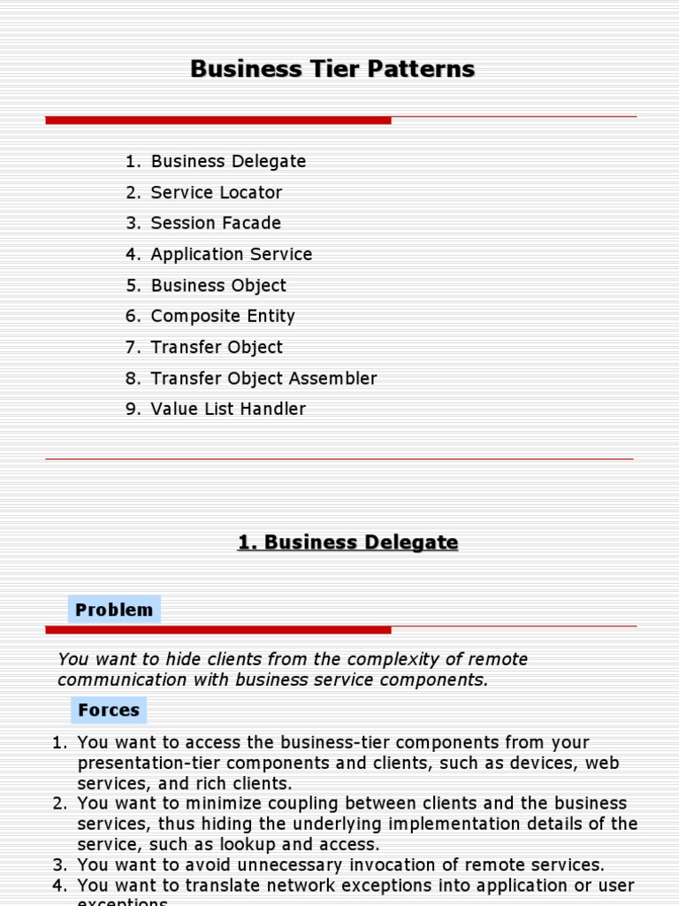 Business Tier Design Patterns Explained | PDF | Object (Computer ...