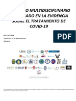 Consenso Multidisciplinario Informado en La Evidencia Sobre El Tratamiento de Covid 19 V9 - 11 - 08 - 2020 - Compressed PDF