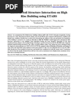 Effect of Soil Structure Interaction On High Rise Building Using ETABS