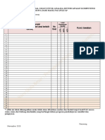 Kls 8 Format Sebaran Soal Untuk Analisa Hasil PAS