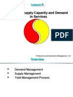 Managing Supply Capacity and Demand in Services