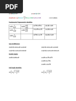 Civil Engineering Formulas | PDF | Trigonometric Functions | Sine