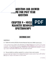 Sample Question and Answer Scheme For Past Year Chapter 9 - Nuclear Magnetic Resonance Spectros