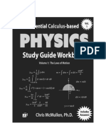 Chris McMullen Essential Calculus Based Physics Study Guide Workbook - The Laws of Motion PDF