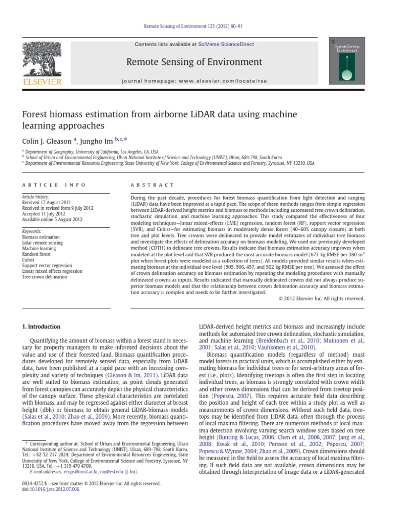 Assessing The Accuracy of Regional LiDAR-based Biomass Estimation Using ...
