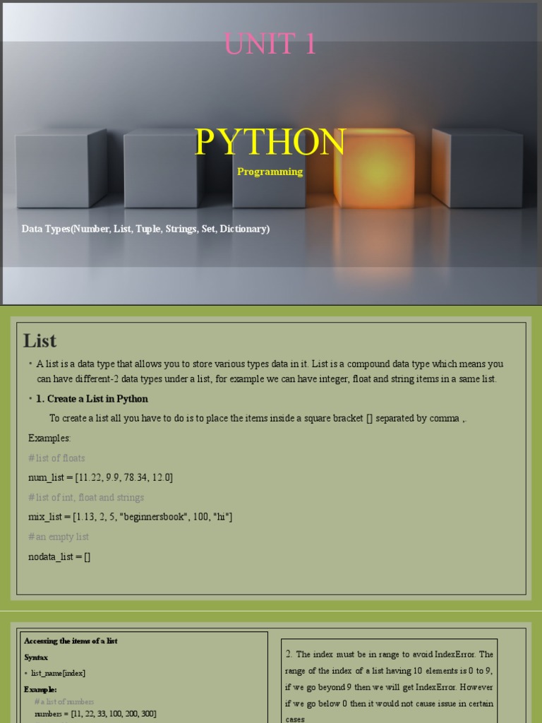 Python | PDF | Bracket | Data Type