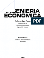 INGENIERIA ECONOMICA Guillermo Baca Currea