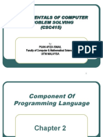 Fundamentals of Computer Problem Solving (CSC415)