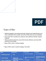 Types of Film: - Screen-Film - Direct-Exposure Film - Mammography Film