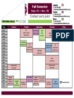 Virtual Learning Center Fall 2020 Schedule 10-21-20