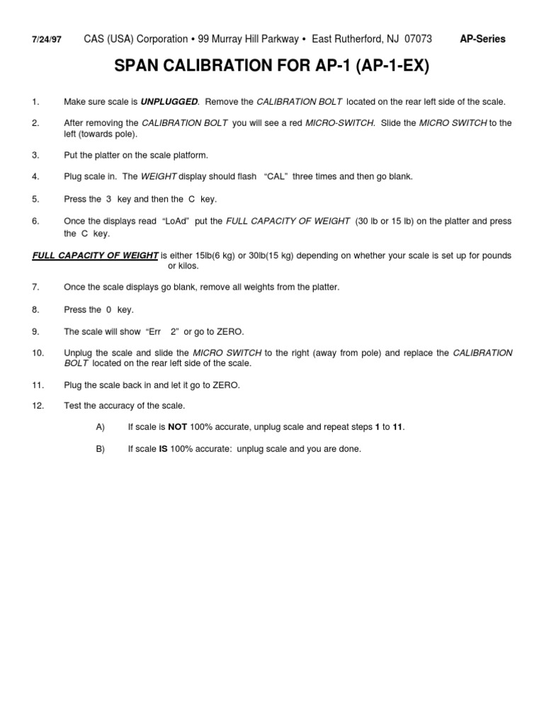 CAS AP Series Span PDF PDF