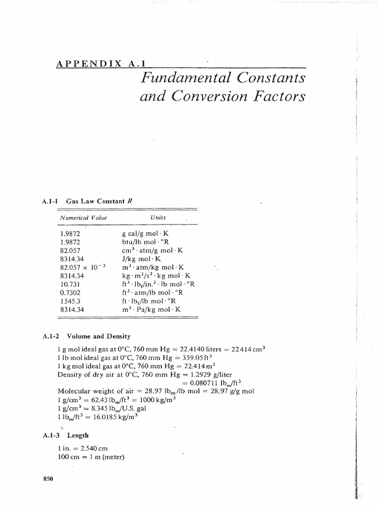 13.1: Appendix A Constants, Units, And Conversions – OIZQOC