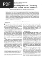 Download An Efficient Weight-Based Clustering Algorithm for Mobile Ad-hoc Networks by Journal of Computing SN48548576 doc pdf
