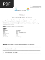 Density Lab